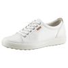 Sneaker ECCO "SOFT 7 W", Damen, Gr. 37, beige (creme), Leder, sportlich, Schuhe, mit Label, Freizeitschuh, Halbschuh, Schnürschuh, schmale Form
