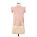 Ann Taylor Sleeveless Top Pink Mock Tops - Women's Size Small