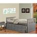 Darby Home Co Woodhaven Twin Daybed w/ Trundle in Gray | Wayfair 30D6ACA557AA46F2ACEA2146B74908AD