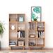 Eden Rim 55.12"Burlywood Standard Solid Wood Bookcases Wood in Brown | 60.24 H x 55.12 W x 11.81 D in | Wayfair