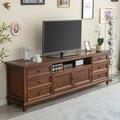 LORENZO American solid wood TV cabinet Country retro TV cabinet living room TV cabinet. in Brown | Wayfair 01MN6XTDDHRX1YF6E