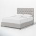 Birch Lane™ Amey Tufted Low Profile Platform Bed Upholstered/Metal in Gray | Queen | Wayfair 2223F9F5EF584C4F93774101824D14D8