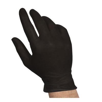 Handgards 304340434 General Purpose Vinyl Gloves - Powder Free, Black, X-Large