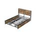 17 Stories Sohaan Full/Double Platform Bed Metal in Black | 39 H x 55.8 W x 81.8 D in | Wayfair DF7F3417D14F4892ACDE1317E3CF693E