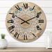 East Urban Home Theall Solid Wood Wall Clock Solid Wood in Blue/Brown/White | 23 H x 23 W x 1 D in | Wayfair 3C3BF6E9EF744FCB9EC219F19491C6B9