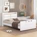 Latitude Run® Full Size PU Platform Bed w/ Storage Headboard Upholstered/Faux leather in Brown | 23.2 H x 40.9 W x 85.4 D in | Wayfair