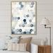 Wrought Studio™ Circle Matrix Watercolor In Faded Retro Blue I - Modern Geometric Wall Art Prints Plastic in Blue/White | Wayfair