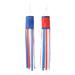 The Holiday Aisle® Jozef Double Sided 44" H x 7" W Polyester Independence Day Wind Sock in Blue/Red | 44 H x 7 W in | Wayfair