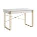 17 Stories Tyelar Desk Wood/Metal in Yellow | 30 H x 47.25 W x 23.25 D in | Wayfair 792B7A9684424095B853B69B4BA51591