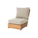 Millwood Pines Arrihanna Teak Outdoor Armless Lounge Chair Wood in Gray | 31 H x 25.5 W x 41 D in | Wayfair FA1E88CDD3B94BEDB3D97A4E0C995DF5