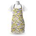 East Urban Home Vintage Apron Unisex, Home Style Zig Zag, Adult Size, Grey Yellow, Polyester | Wayfair 2427386FE1AE47DFBB2E63723C1AF7C2