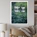 August Grove® Two White Cows In Pond Cottage Serenity On Canvas Print Canvas, Cotton in Green/White | 20 H x 12 W x 1 D in | Wayfair