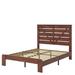 Gracie Oaks Brixxon Queen 47.24" Platform Bed Metal in Brown | 47.24 H x 62.36 W x 87.08 D in | Wayfair 60DDE6336DB14610A32BD5D9B3E4FA8D