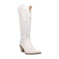 Knee High Western Boot - White - Dingo Boots