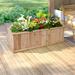 Porch & Den Wooden Vegetable Raised Garden Bed Backyard Patio for Herbs, Flowers, Vegetables with Drainage Holes