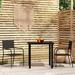 vidaXL Patio Dining Set Wicker Outdoor Dining Table and Chair Conversation Set