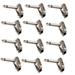 12PCS Right Angle 6.35 mm 1/4 inch Mono Jack Plugs for Guitar Audio Cable