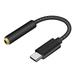 Cellet USB-C to 3.5mm Audio Adapter Compatible with AT&T Vista(Nylon Braided Headphone Jack Dongle Type-C Cable) - 5 inch