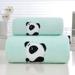 Bath Towel ZKCCNUK Coral Plush Bear Embroidered Towel Bath Towel Combination Set Soft Water Absorbent Non Hair Falling Gift Set Towel Lightweight Quick Drying Towels on Clearance