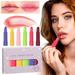 Melotizhi Magic Temperature Color Change Lipstick Lip Balm Moisturizing 6 Pack Fruit Flavored Color Changing Lipstick Moisturizing 6 Color Lipstick Temperature Dried Flower Color Lipstick