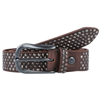 b.belt - Nietengürtel Leder Gürtel Braun Herren