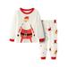 Girls Fall Outfits Christmas Pajamas Cotton Long Sleeve Matching Holiday Pjs Set Boys Xmas Jammies Toddler Boy Fall Outfits White 6 Years-7 Years