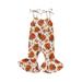 Girls Halloween Jumpsuit Sleeveless Tie-up Bell-Bottoms Romper