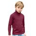 Ydojg Sweatshirts For Toddler Baby Tops Kids Knit Turtleneck Sweater Soft Solid Warm Pullover Sweater Long Sleeve Shirts For 7-8 Years