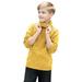 ASFGIMUJ Baby Girl Sweater And Boys Sweaters Knit Cable Turtleneck Pullover Soft Warm High Collar Children S Sweater Knit Sweater Yellow 3 Years-4 Years