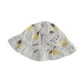 Baby Sun Hat Cute Cartoon Print Bow Wide Brim Hat Newborn Bucket Hat