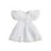 AMILIEe Kids Girlâ€™s Dress Short Sleeve Bow Flower Print Summer A-line Dress