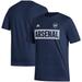 Men's adidas Navy Arsenal Culture Bar T-Shirt