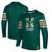 Men's ProSphere Green Husson University Eagles Endzone Long Sleeve T-Shirt