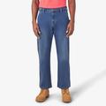 Dickies Men's Flex Relaxed Fit Carpenter Jeans - Light Denim Wash Size 34 30 (DU603)