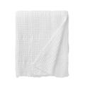 Plaid en jacquard de coton blanc 130x170