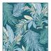 Summer Fronds Indoor/Outdoor Rug - Navy, 8' x 10' Navy - Frontgate