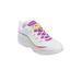 Wide Width Women's Romy Walking Sneaker by Easy Spirit in White Rainbow (Size 9 W)