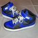 Nike Shoes | Nike Court Borough Mid 2 Blue And White Shoes Size 7y | Color: Blue/White | Size: 7b