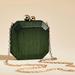 Anthropologie Bags | Anthropology, Mini Metallic, Hard Case Clutch | Color: Green | Size: Os