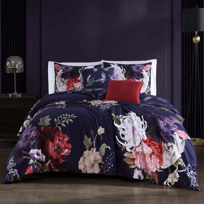 Enchanted Garden Comforter Bed Set Navy, Queen, Na...