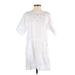 Le Fou by Wilfred Casual Dress - A-Line Crew Neck Short sleeves: White Print Dresses - Women's Size Small