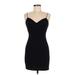 Lush Casual Dress - Mini: Black Solid Dresses - Women's Size Medium