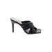 Vince Camuto Heels: Slip On Stiletto Cocktail Party Black Solid Shoes - Women's Size 7 - Open Toe