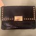 Michael Kors Bags | Michael Kors Women's Sloan Stud Black Clutch Leather Handbag | Color: Black | Size: Os
