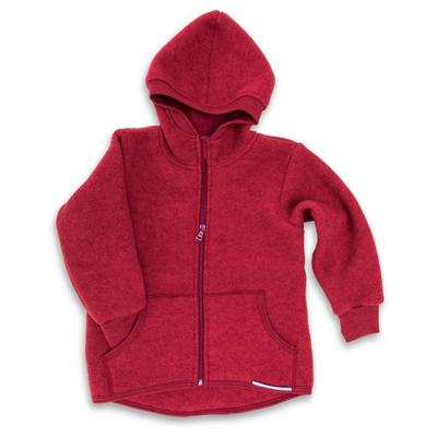 Engel - Kinder Kapuzenjacke Wollfleece - Wolljacke Gr 116 rot Image