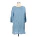Paper Crane Casual Dress - Shift: Blue Dresses - Women's Size Large