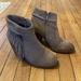 Jessica Simpson Shoes | Jessica Simpson Suede Fringe Heeled Booties | Color: Tan | Size: 8.5