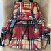 Burberry Bags | Burberry Graffiti Rucksack Medium Backpack | Color: Red/Tan | Size: Os