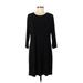 MICHAEL Michael Kors Casual Dress - Shift: Black Solid Dresses - Women's Size Medium