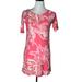 Lilly Pulitzer Dresses | Lilly Pulitzer Girls Dress Size Xl 12-14 Pink Floral Pattern Cotton Short Sleeve | Color: Pink/White | Size: Xlg
